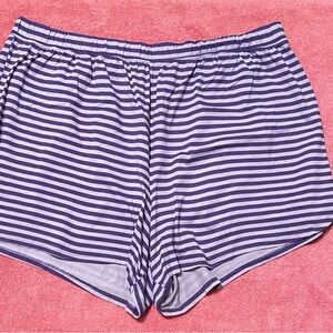 Cacique Purple Striped Women's Sleep Shorts. Size 22/24